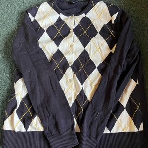 Land's end patterned cardigan
